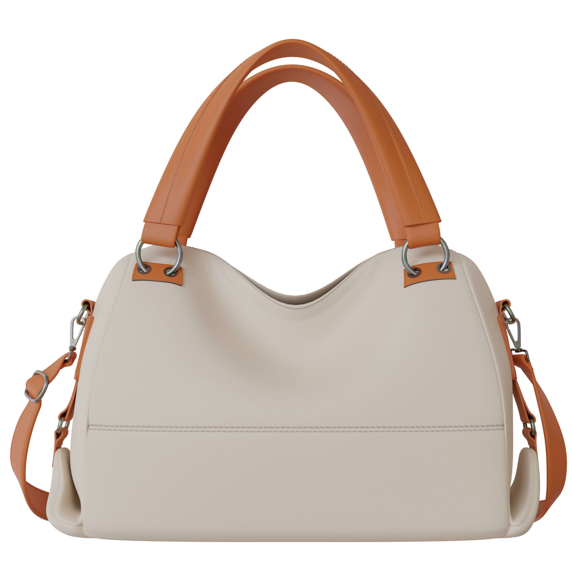 Damen Schultertasche – elegante vegane Handtasche mit viel Stauraum