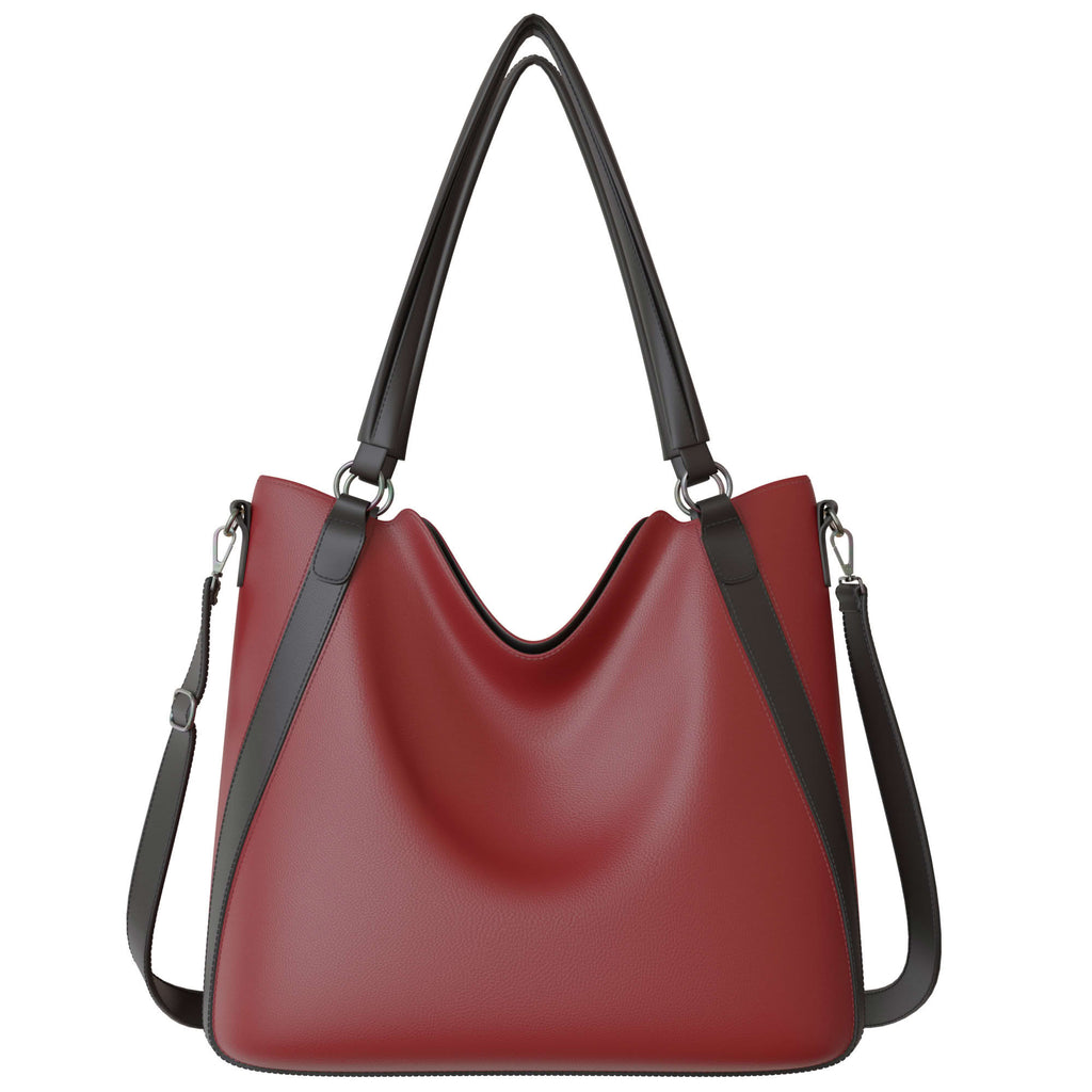 Damen Schultertasche aus veganem Leder – elegant & geräumig