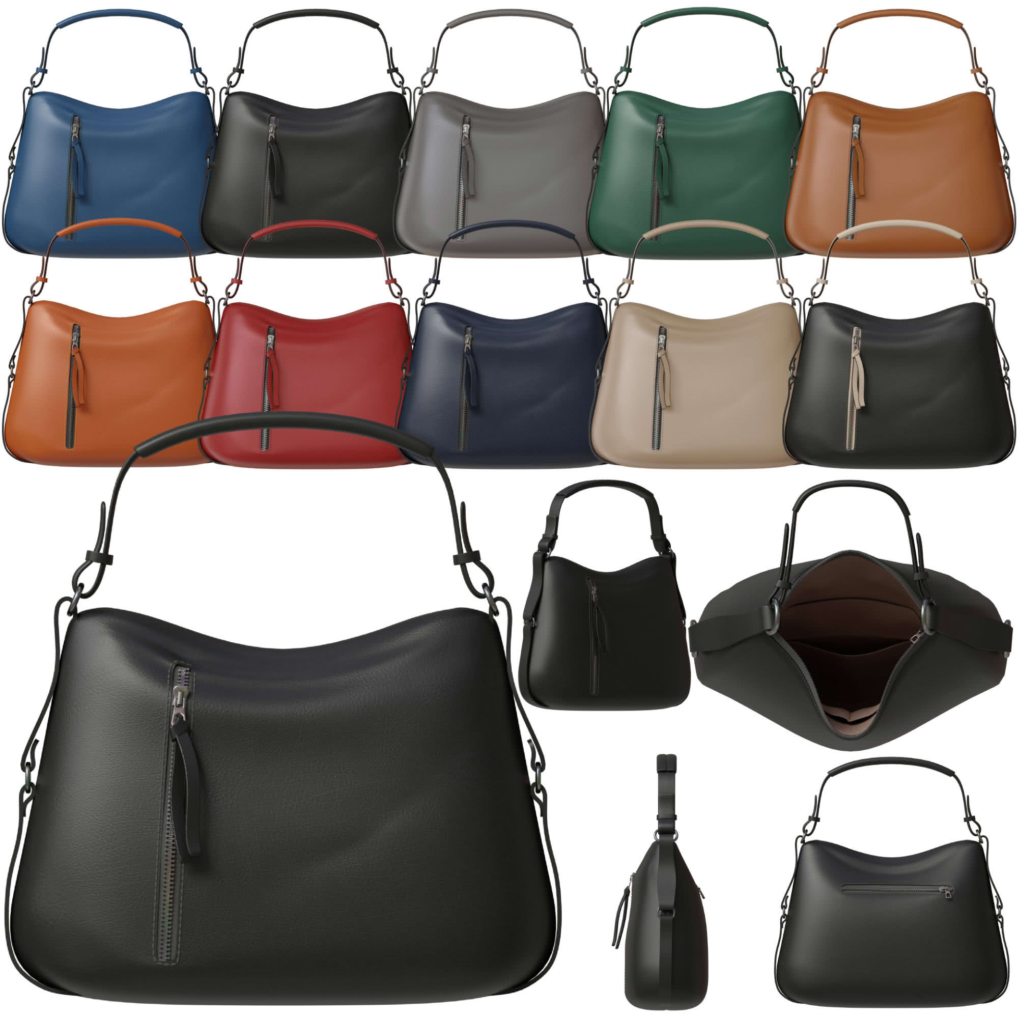 Damen Shopper Bag aus veganem Leder Rucksackfunktion