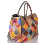 Damen Patchwork Leder Tasche – Unikat – Damen Handtaschen 3