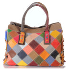 Damen Patchwork Leder Tasche – Unikat – Damen Handtaschen 5