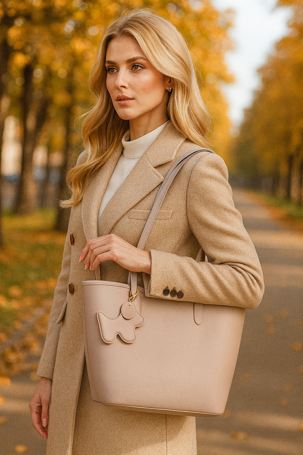 Echtleder Damen Shopper Tasche aus Italien – Edel & mit Innenfach