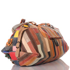 Damen Patchwork Tasche mit 3D-Blumen – Damen Handtaschen 3