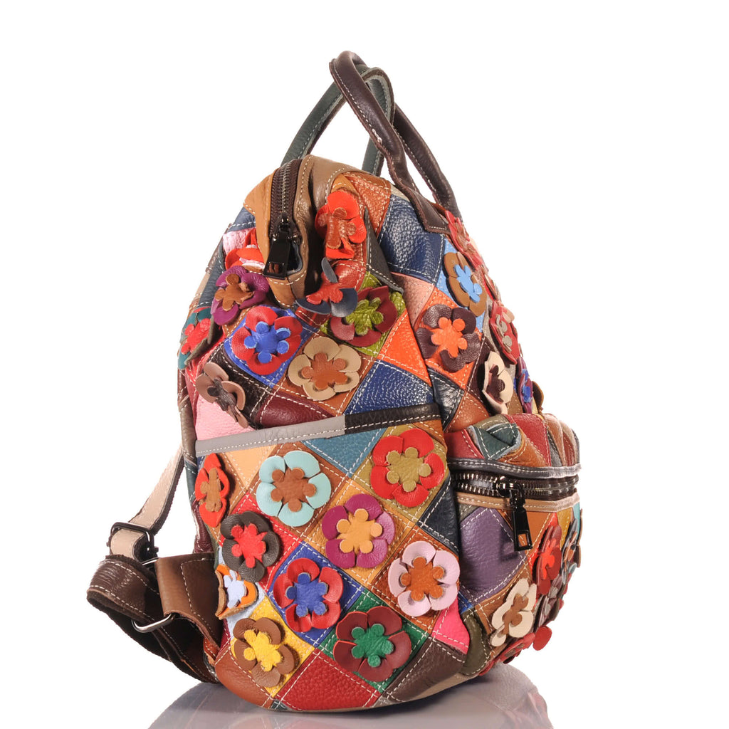 Bunter Damen Patchwork Rucksack als Unikat – Damen Rucksäcke 2