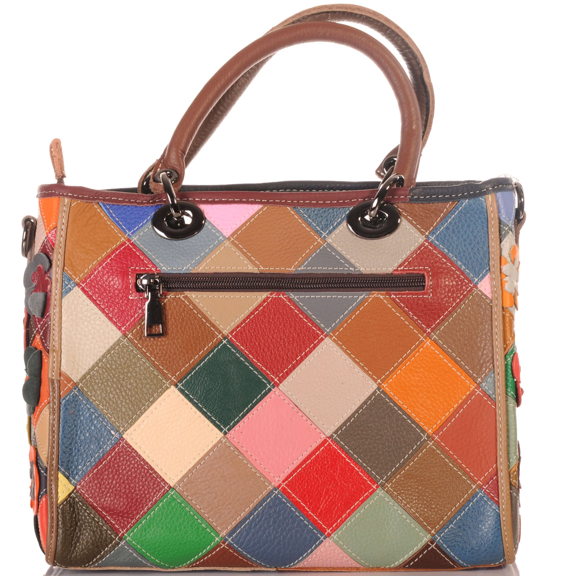 Damen Patchwork Handtasche mit Umhängegurt – Damen Handtaschen 2
