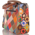 Damen Patchwork Handtasche mit Umhängegurt – Damen Handtaschen 3