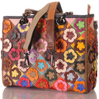 Damen Patchwork Handtasche mit Umhängegurt – Damen Handtaschen 6