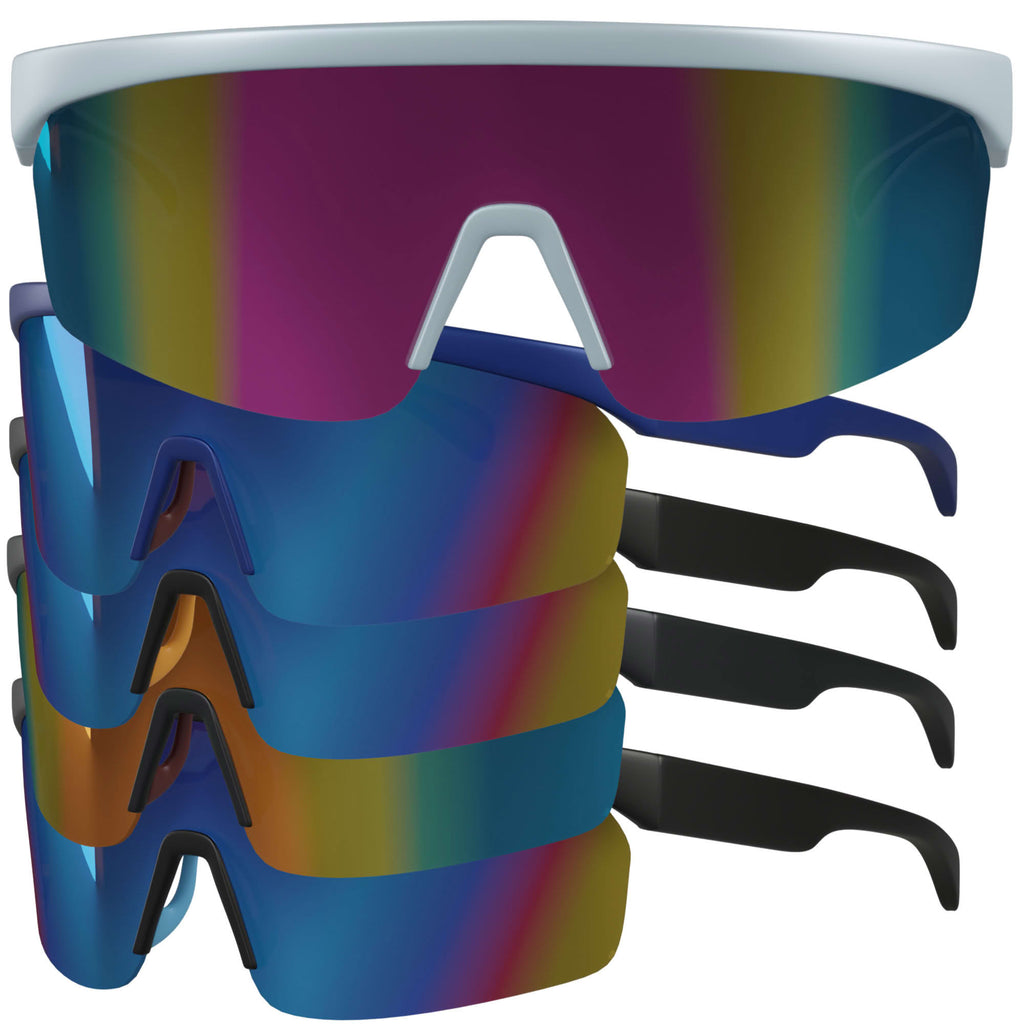 Vollrand Visier Sport Sonnenbrille Verspiegelt