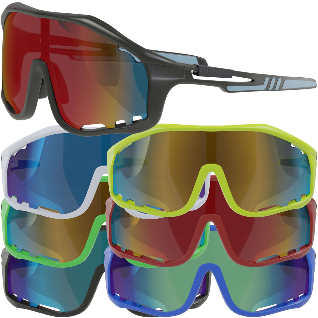 Sportliche Sonnenbrille mit UV Protect – Modernes Shield Design