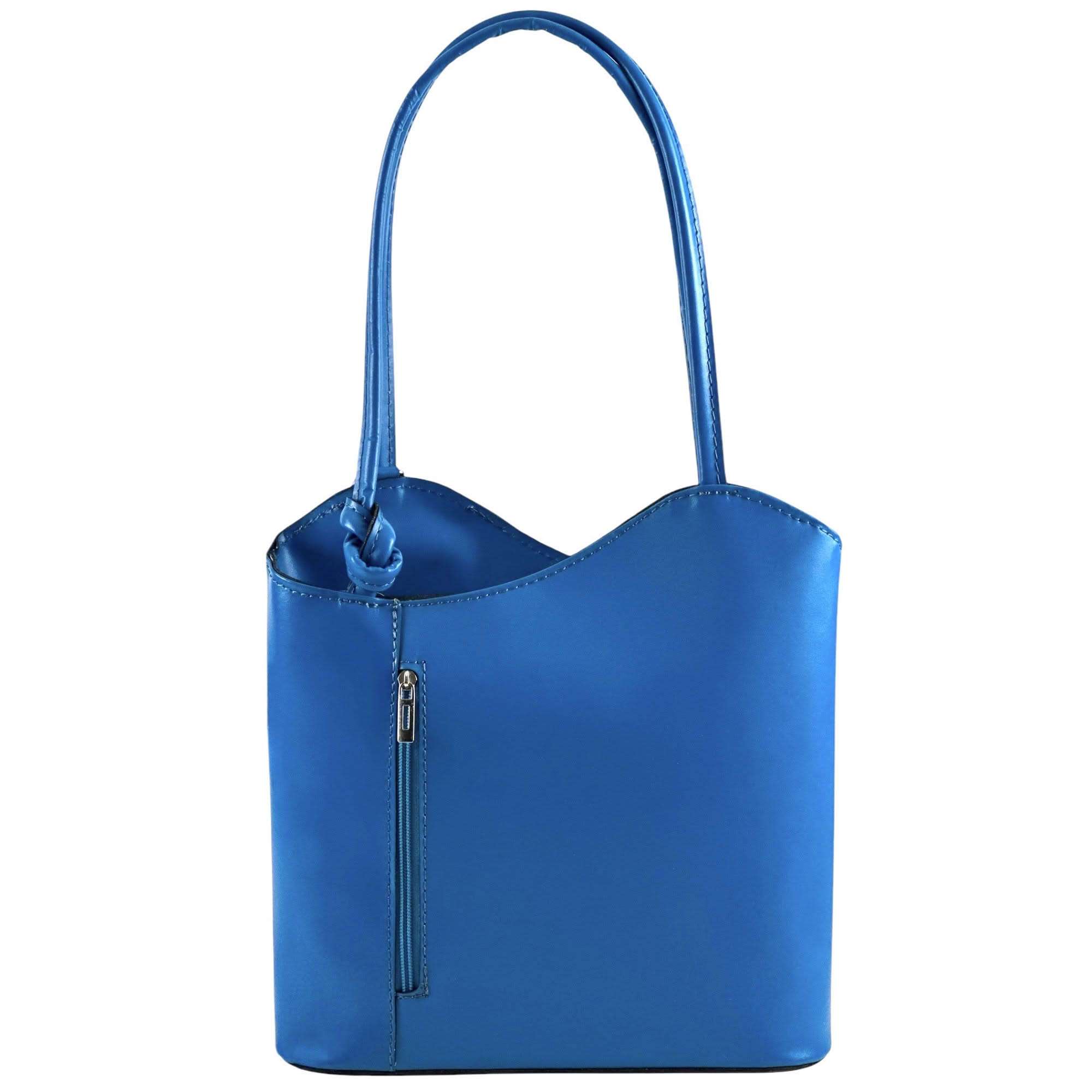 Damen Echtleder Tasche Rucksack 2 in 1 Made in Italy Leder Handtasche