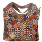 Echtleder Shopper Bag in Pachwork Design – Damen Handtaschen 9
