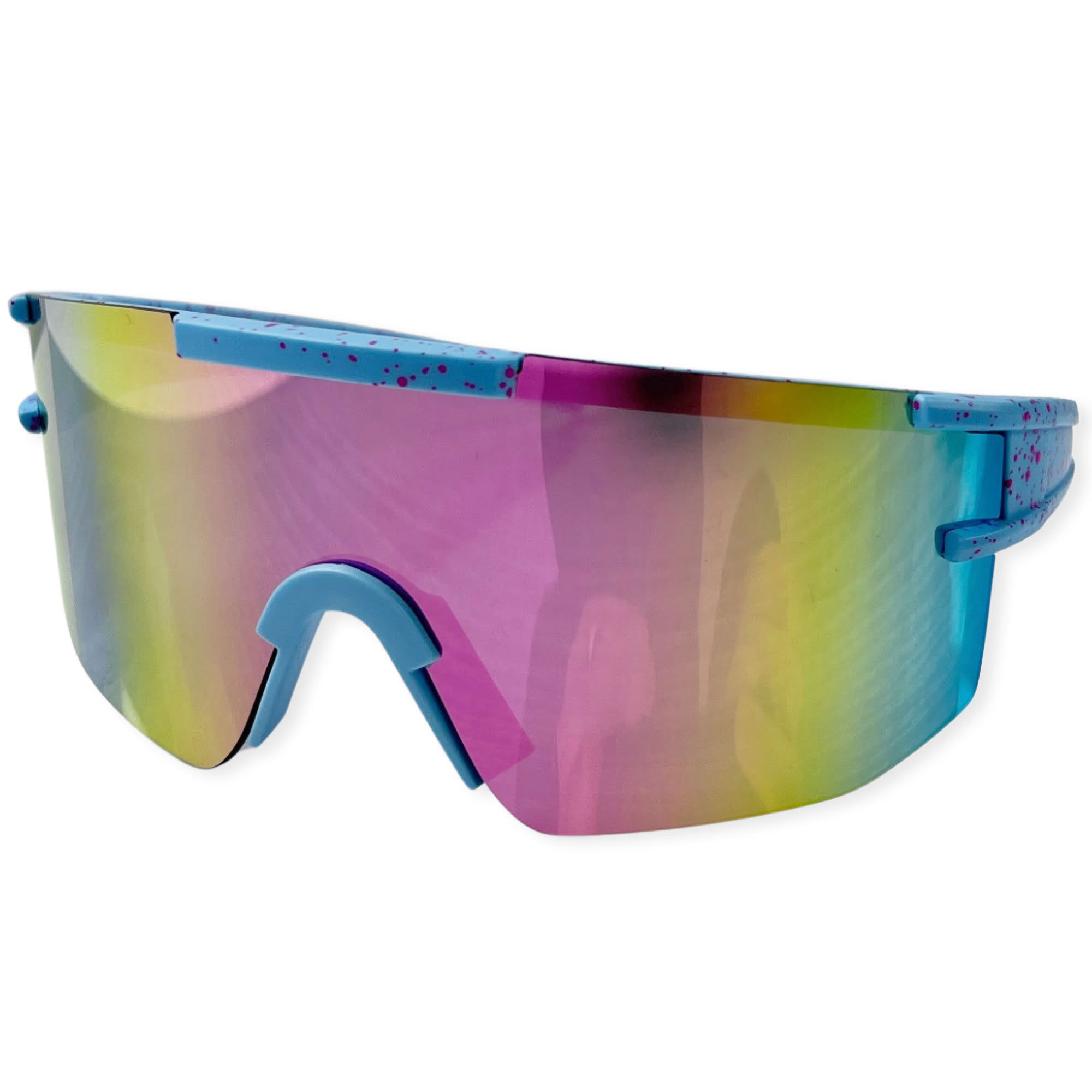 Hellblau/Schwarz-Pink Blau