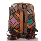 Patchwork Damen Rucksack Bunt – Moderner City Rucksack mit Muster – Damen Rucksäcke 3