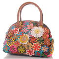 Patchwork Handtasche Damen Blumen
