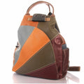 Patchwork Leder Damen Rucksack Echtleder Cityrucksack – Damen Rucksäcke 1