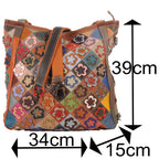 Große Damen Leder Patchwork Tasche 2-in-1 – Damen Handtaschen 6