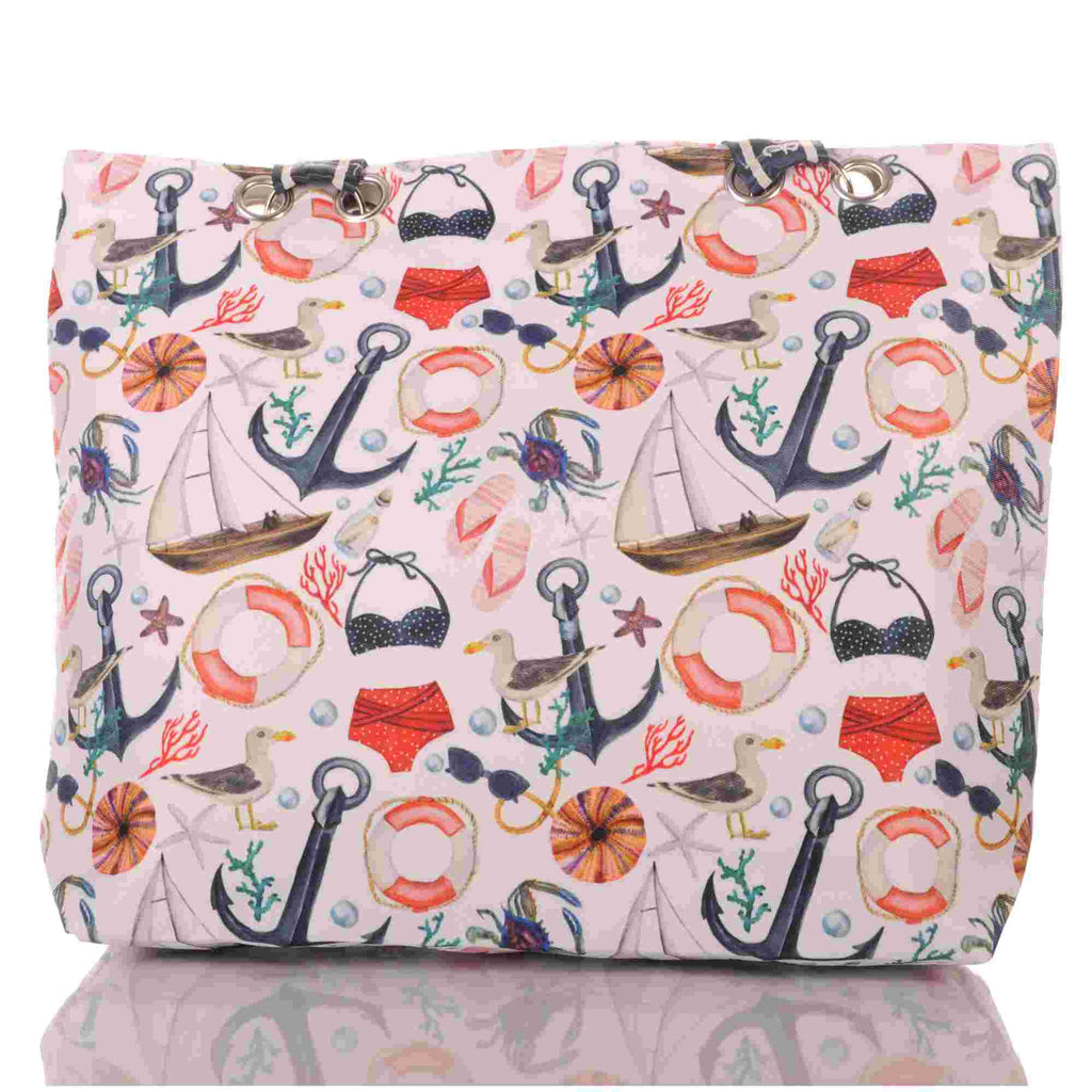 Strandtasche mit Reißverschluss – Maritimes Design –  1