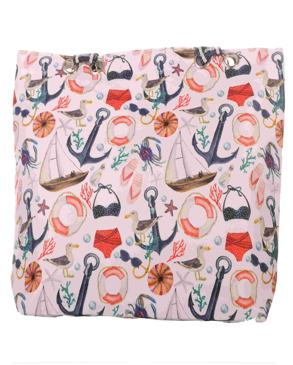 Strandtasche mit Reißverschluss – Maritimes Design –  5