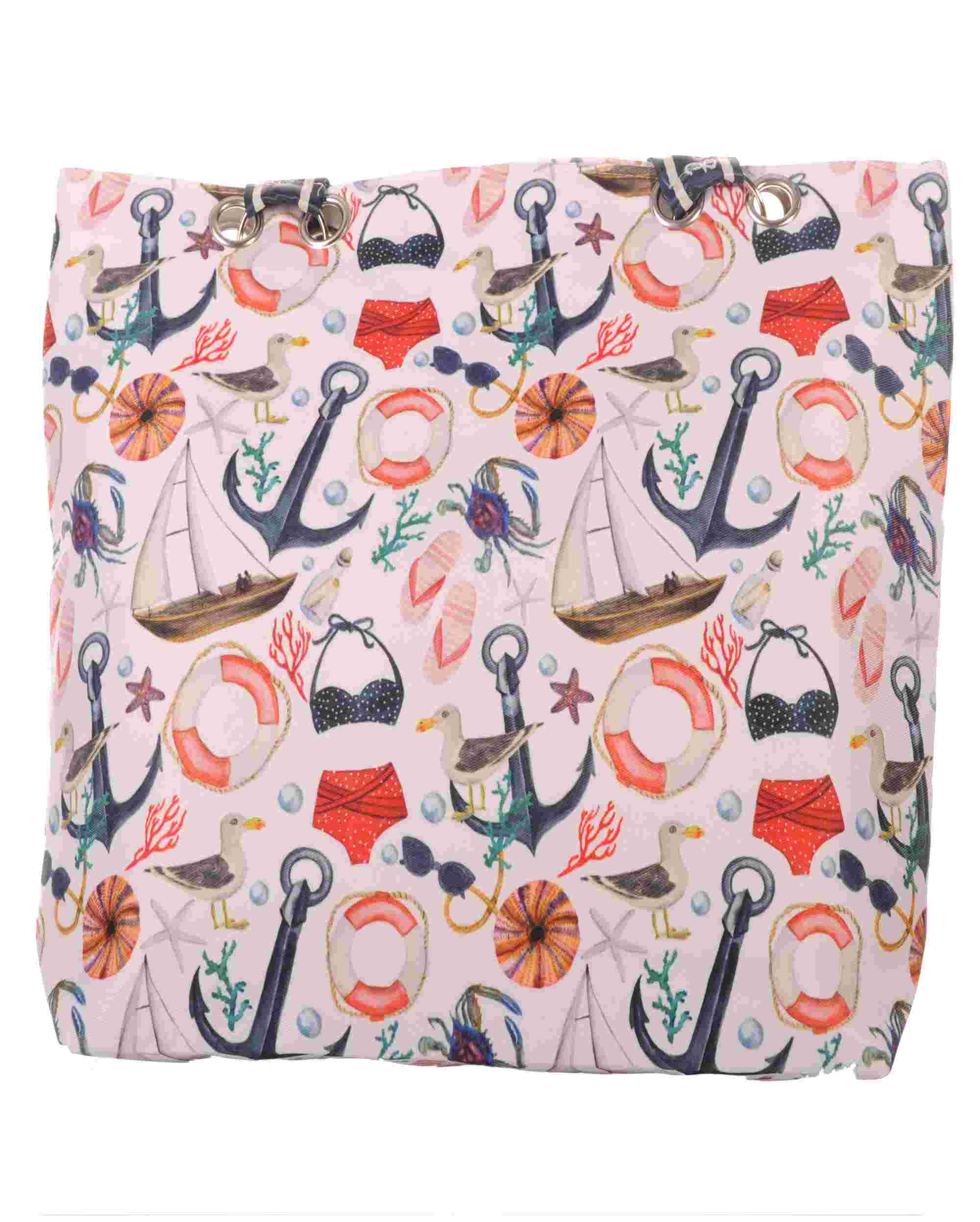 Strandtasche mit Reißverschluss – Maritimes Design –  5
