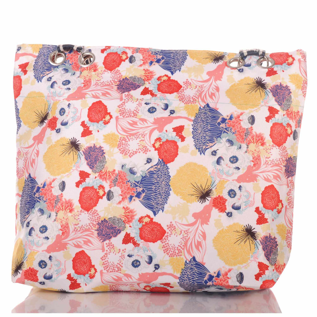 Strandtasche mit Reißverschluss – Florales Design –  1