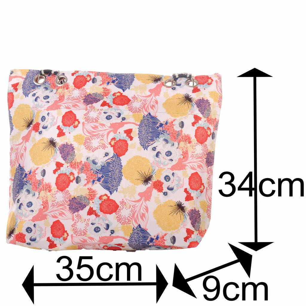 Strandtasche mit Reißverschluss – Florales Design –  4