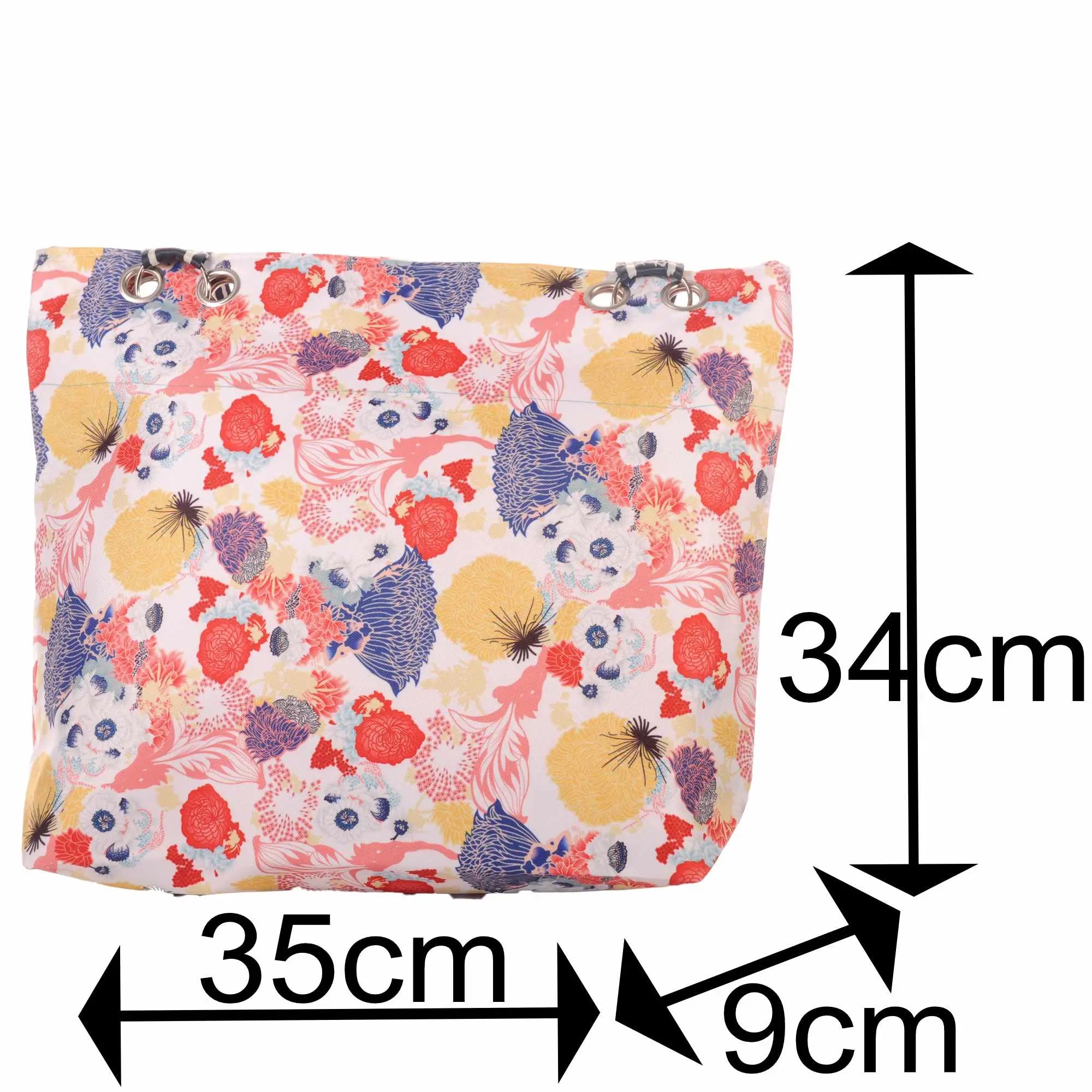 Strandtasche mit Reißverschluss – Florales Design –  4