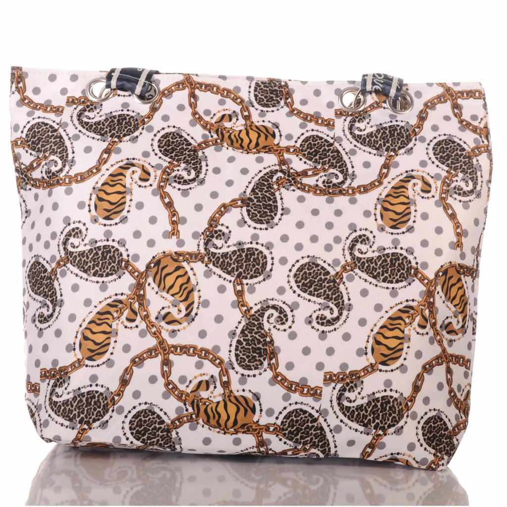 Strandtasche mit Reißverschluss – Animal Print Beach Bag –  1