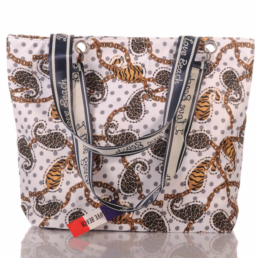 Strandtasche mit Reißverschluss – Animal Print Beach Bag –  3