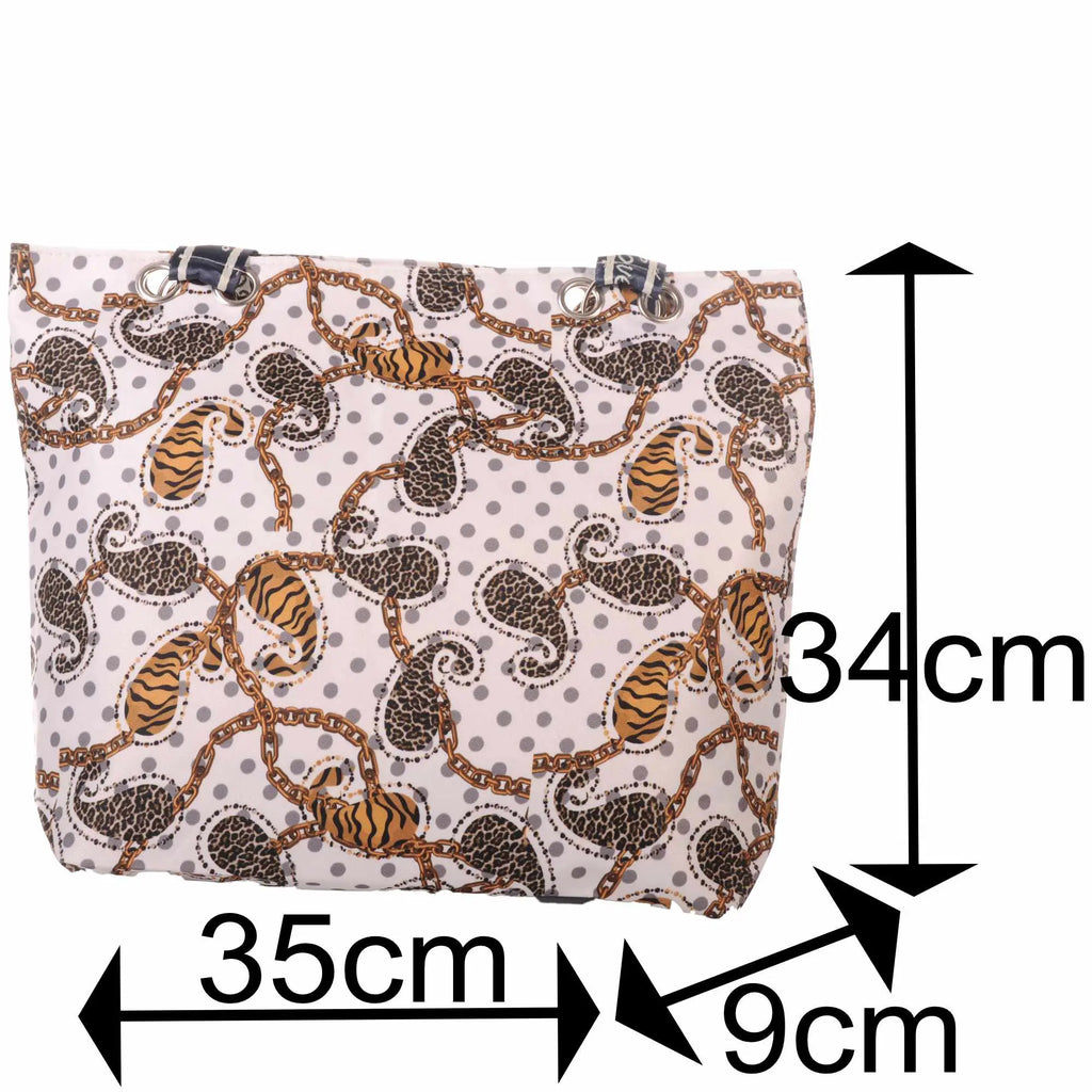 Strandtasche mit Reißverschluss – Animal Print Beach Bag –  4