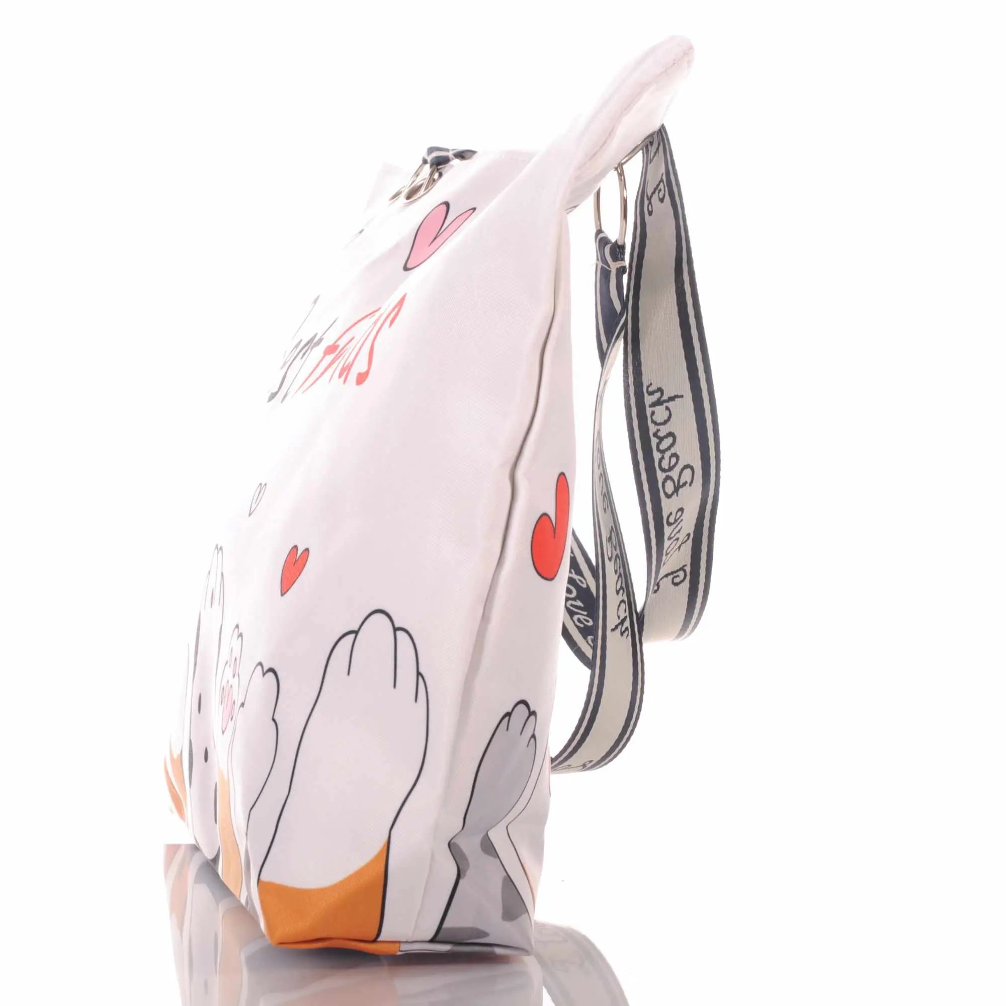 Strandtasche mit Hundepfoten und Best Friends Motiv –  2