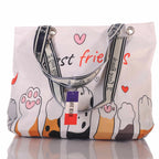 Strandtasche mit Hundepfoten und Best Friends Motiv –  3