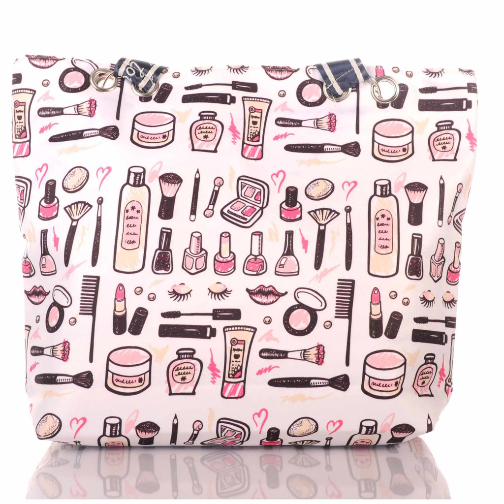 Strandtasche mit Beauty Motiv und Reißverschluss –  1