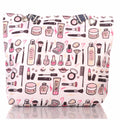 Strandtasche mit Beauty Motiv und Reißverschluss –  1