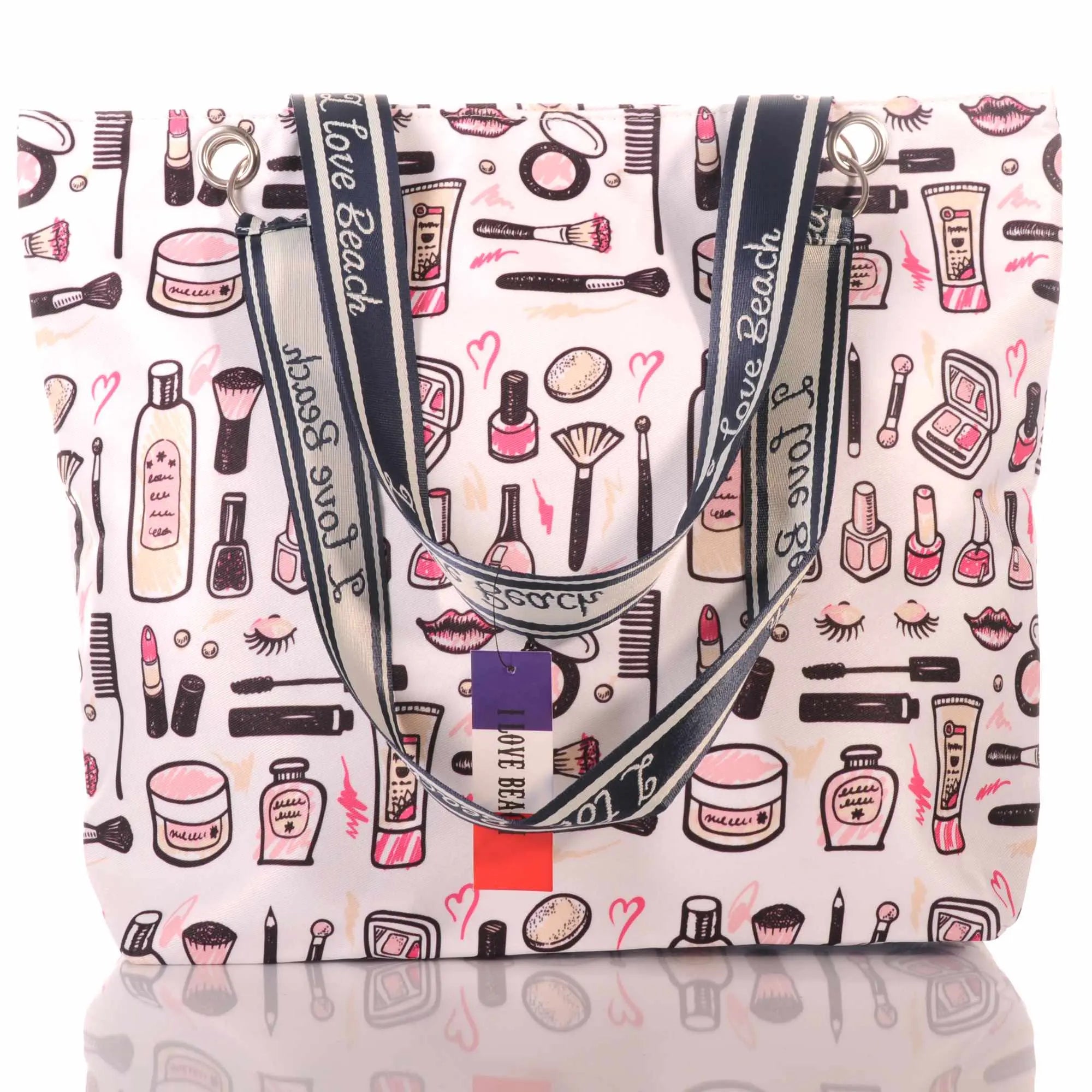 Strandtasche mit Beauty Motiv und Reißverschluss –  3