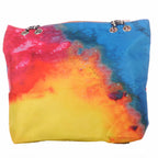 Strandtasche bunt mit Batikmuster und Reißverschluss –  5