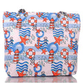 Strandtasche mit Anker Seestern und Reißverschluss –  1
