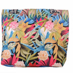Tropische Strandtasche mit Blumen und Reißverschluss –  5