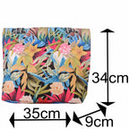 Tropische Strandtasche mit Blumen und Reißverschluss –  4