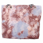 Moderne Strandtasche im Batik-Look mit Reißverschluss –  5