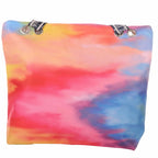 Bunte Strandtasche mit Farbverlauf und Reißverschluss –  5