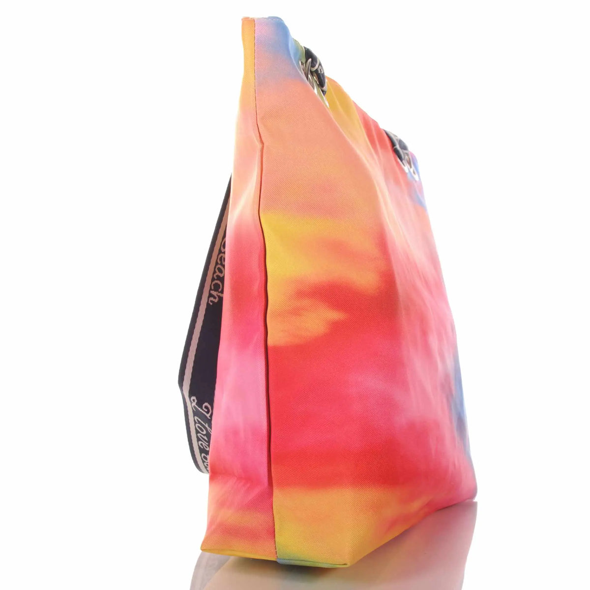 Bunte Strandtasche mit Farbverlauf und Reißverschluss –  2