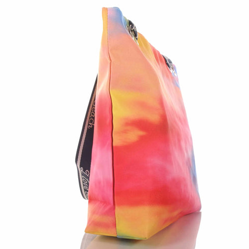 Bunte Strandtasche mit Farbverlauf und Reißverschluss –  2