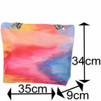 Bunte Strandtasche mit Farbverlauf und Reißverschluss –  4