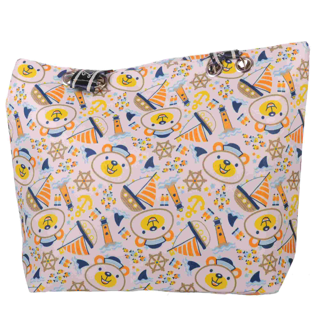 Maritime Strandtasche mit Bären und Reißverschluss –  5