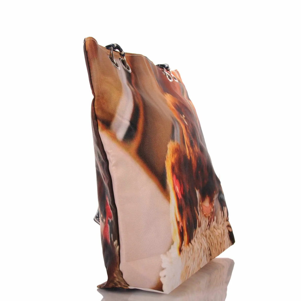 Strandtasche mit Hundemotiv und Reißverschluss –  2