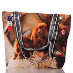 Strandtasche mit Hundemotiv und Reißverschluss –  3
