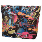 Bunte Graffiti Strandtasche mit Reißverschluss –  5