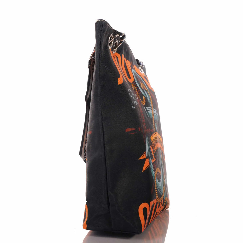 Maritime Strandtasche mit Anker und Reißverschluss –  2