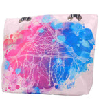 Strandtasche mit Traumfänger im bunten Boho Design –  5