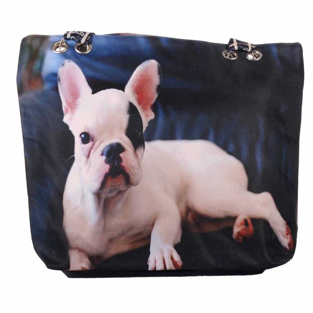 Strandtasche mit Französischer Bulldogge Hundemotiv –  5